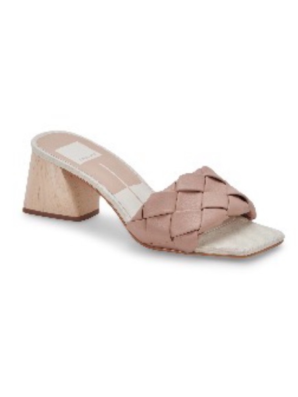 Dolce Vita Braided Taupe Block Heel Mules